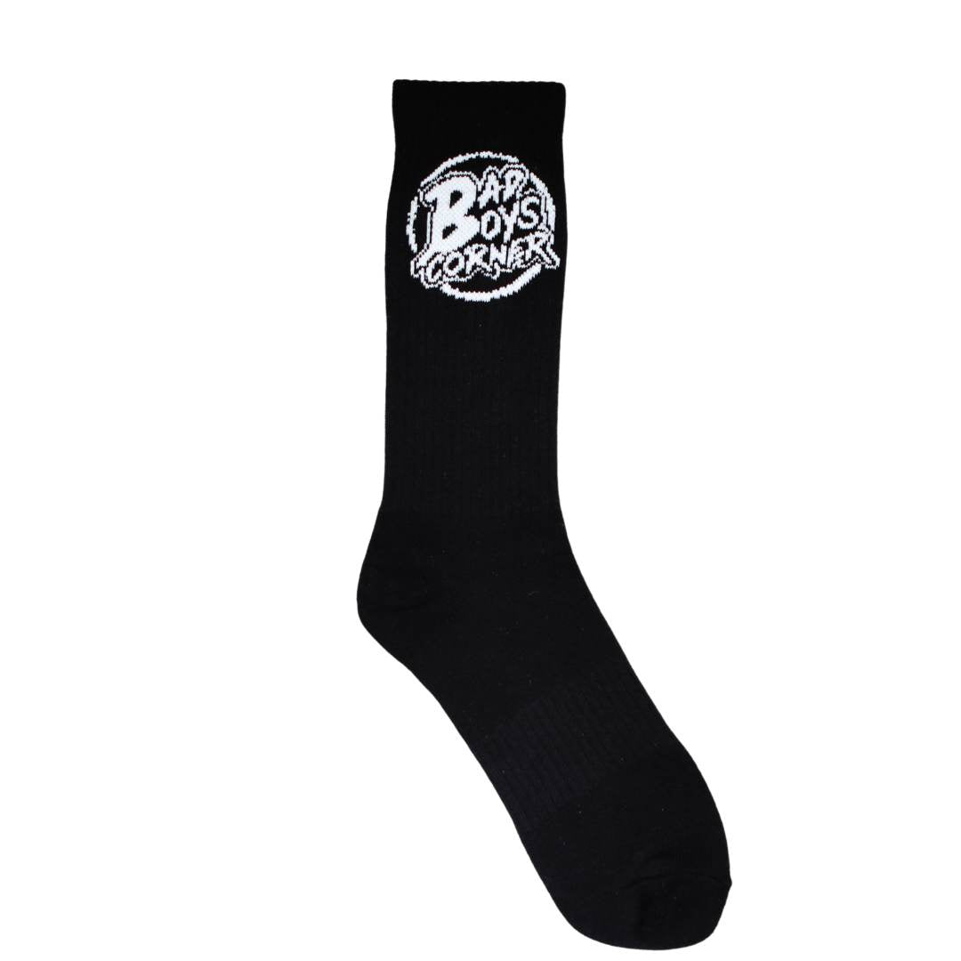 Black Socks With White Logo
