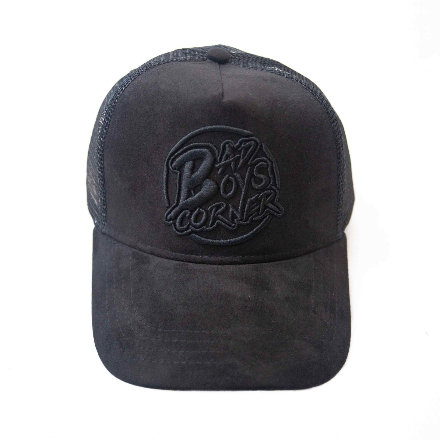 Black Suede Trucker